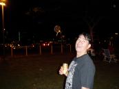 Alan enjoying the fireworks